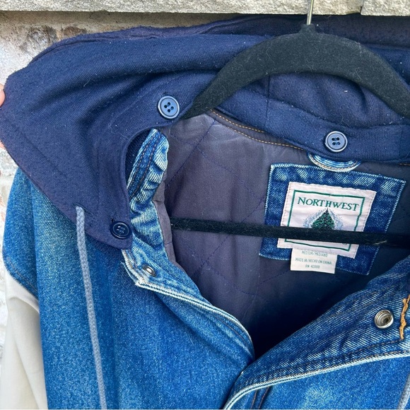 Northwest Denim and Cream Varsity Jacket - Picture 6 of 9